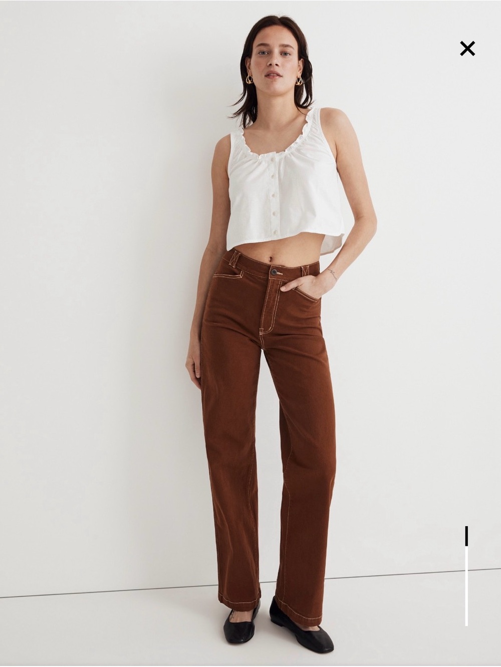{{Madewell}} Emmett Garment-Dyed Wide Leg Pants